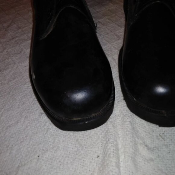 BLACK POLISHED AUGUST 1981 RO-SEARCH LEATHER ENGINEER 10.5N BOOTS KD 00365 main image 8